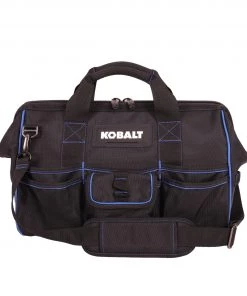 New 🎁 Kobalt Tool Bags Blue Black Polyester 16-in Zippered Cargo Bag 🤩