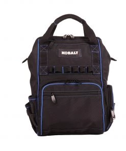 Cheap 🎉 Kobalt Tool Bags Blue Black Polyester 11.5-in Backpack 🔥