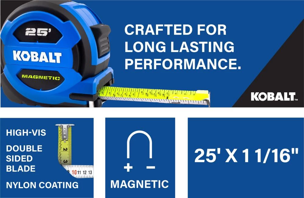 Top 10 π Kobalt Tape Measures Tape measure 25-ft Magnetic Tape Measure π 5 Top 10 π Kobalt Tape Measures Tape measure 25-ft Magnetic Tape Measure π - Image 5