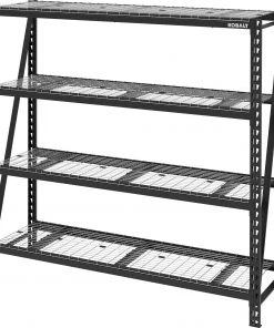 Best deal ⭐ Kobalt Freestanding Shelving Units 77-in W x 24-in D x 72-in H 4-Tier Heavy Duty Steel Utility 🌟