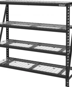Best Sale 🎁 Kobalt Freestanding Shelving Units 84-in W x 24-in D x 84-in H 4-Tier Heavy Duty Steel Utility Shelving Unit ✨
