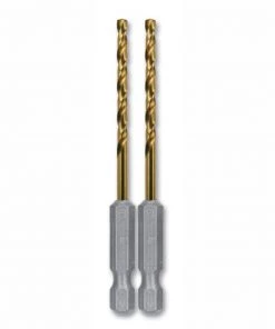 Best deal ⌛ Kobalt Twist Drill Bits 2-Piece 1/8-in 2-1/2-in Titanium Coated Hss Twist Drill Bit ✨