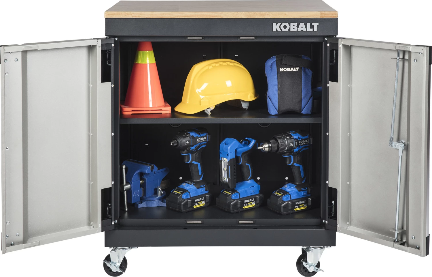 Deals π― Kobalt Garage Cabinets 28-in W x 32.8-in H x 18.5-in D Steel Freestanding Garage Cabinet 𧨠2 Deals π― Kobalt Garage Cabinets 28-in W x 32.8-in H x 18.5-in D Steel Freestanding Garage Cabinet 𧨠- Image 2