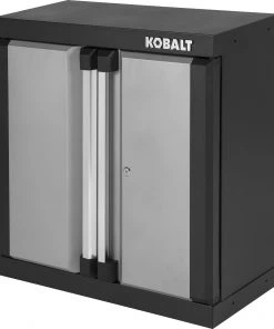 Best reviews of 🎉 Kobalt Garage Cabinets 28-in W x 28-in H x 12.5-in D Steel Wall-mounted Garage Cabinet 👍