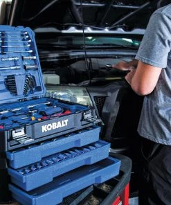 Buy 😀 Kobalt Mechanics Tool Sets 232-Piece Standard (SAE) and Metric Combination Polished Chrome Mechanics Tool Set (1/4-in; 3/8-in; 1/2-in;) 🎉 -Kobalt Sales Shop 17608023 scaled