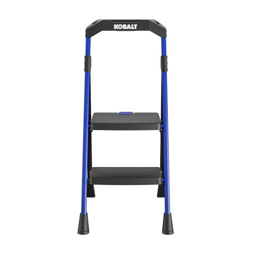 Wholesale 🤩 Kobalt Step Stools 2-Step 300-lb Capacity Black Steel Foldable Step Stool ❤️ -Kobalt Sales Shop 17788036