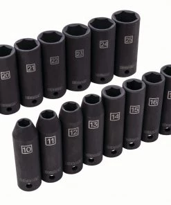 Promo π Kobalt Impact Sockets & Impact Socket Sets 16-Piece Metric 1/2-in Drive 6-Point Impact Socket Set β