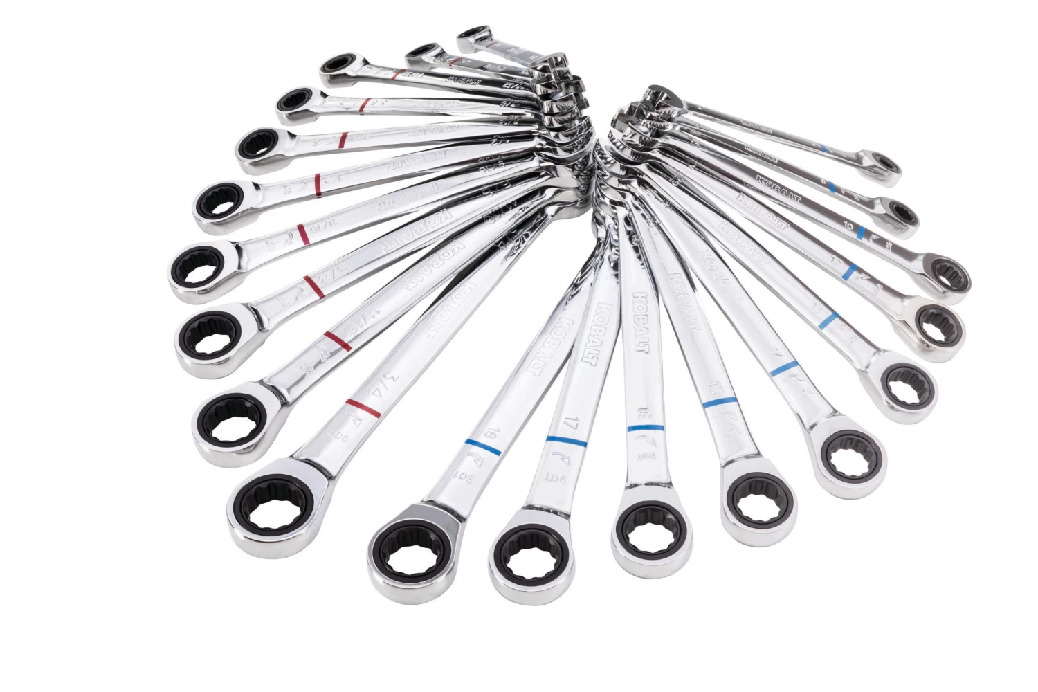 Buy π₯ Kobalt Ratchet Wrenches & Sets 20-Piece Set 12-Point Standard (SAE) and Metric Combination Ratchet Wrench Set π₯ 1 Buy π₯ Kobalt Ratchet Wrenches & Sets 20-Piece Set 12-Point Standard (SAE) and Metric Combination Ratchet Wrench Set π₯