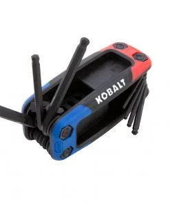 Best Sale 😍 Kobalt Hex Keys & Torx Keys 17-key Standard (Sae) and Metric Combination Folding Hex Key Set 💯