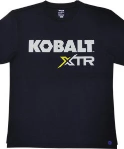 Flash Sale 🔔 Kobalt Work Shirts Men's X-Large Textured Cotton Short sleeve Graphic T-shirt Work Shirt 🔔