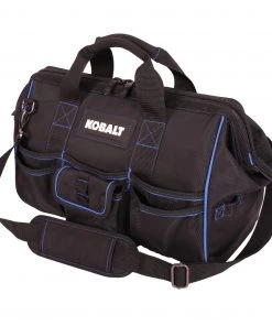 New 🎁 Kobalt Tool Bags Blue Black Polyester 16-in Zippered Cargo Bag 🤩 -Kobalt Sales Shop 42143875 scaled