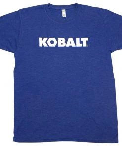 Promo 🔥 Kobalt Work Shirts Men's X-Large Textured Cotton Short sleeve Solid T-shirt Work Shirt ✨