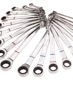 Deals 😀 Kobalt Ratchet Wrenches & Sets In Tray with Removable Rails 20-Piece Set 12-Point Standard (SAE) and Metric Combination Ratchet Wrench Set 🌟