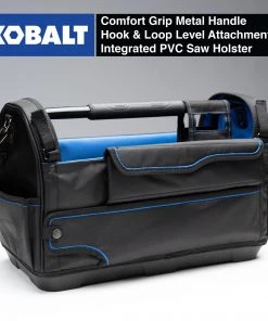 Best deal ✨ Kobalt Tool Bags Plumbing Tool Bag with Caddy Black, Blue Polyester 12.99-in 💯 -Kobalt Sales Shop 42393520 scaled