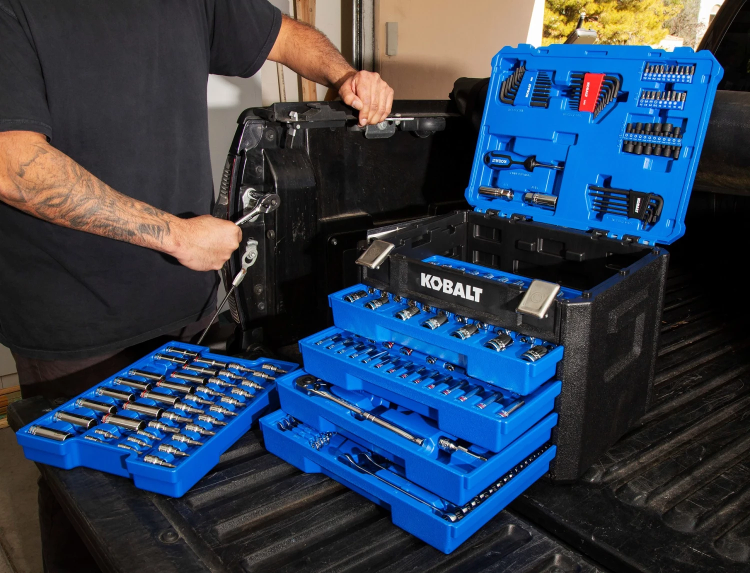 Coupon π Kobalt Mechanics Tool Sets 250-Piece Standard (SAE) and Metric Combination Polished Chrome Mechanics Tool Set (1/4-in; 3/8-in) π 12 Coupon π Kobalt Mechanics Tool Sets 250-Piece Standard (SAE) and Metric Combination Polished Chrome Mechanics Tool Set (1/4-in; 3/8-in) π - Image 12