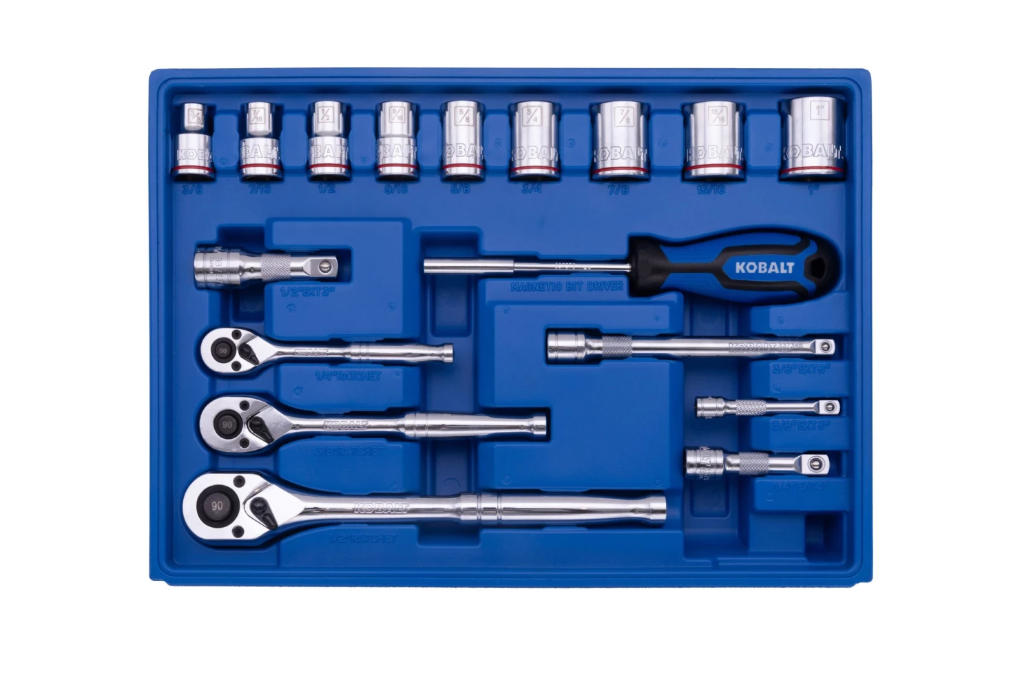 Coupon π Kobalt Mechanics Tool Sets 250-Piece Standard (SAE) and Metric Combination Polished Chrome Mechanics Tool Set (1/4-in; 3/8-in) π 7 Coupon π Kobalt Mechanics Tool Sets 250-Piece Standard (SAE) and Metric Combination Polished Chrome Mechanics Tool Set (1/4-in; 3/8-in) π - Image 7