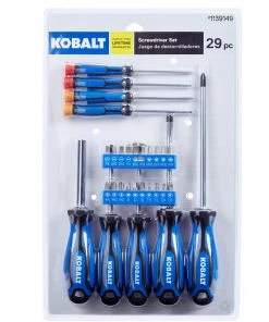 Hot Sale 🤩 Kobalt Screwdrivers 29-Piece Plastic Handle Magnetic Set Multi-bit Screwdriver Set 😍 -Kobalt Sales Shop 43160789