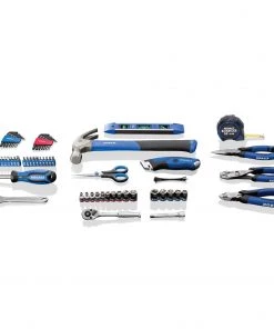 Coupon 😀 Kobalt Household Tool Sets 73 Piece Home Owner's Tool Kit with Folding Case 🧨