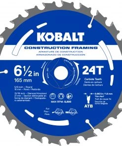 Best reviews of 😍 Kobalt Circular Saw Blades 6-1/2-in 24-Tooth Tungsten Carbide-tipped Steel Circular Saw Blade ⌛