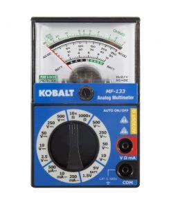 Cheap 🛒 Kobalt Test Meters 0.25 Amp 500-Volt Analog Manual Ranging Multimeter (Battery Included) 🤩