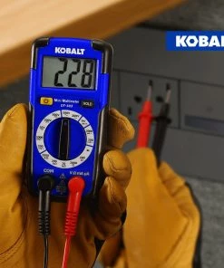 Budget ⌛ Kobalt Test Meters 0.2 Amp 500-Volt Digital Multimeter (Battery Included) 🌟 -Kobalt Sales Shop 43489128