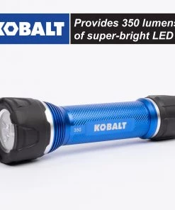 New ⭐ Kobalt Flashlights 350-Lumen LED Rechargeable Flashlight 🌟