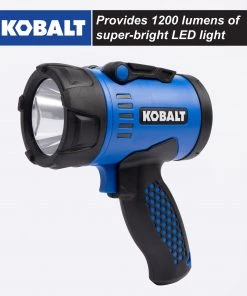 Budget ⌛ Kobalt Flashlights 1200-Lumen LED Rechargeable Spotlight Flashlight 🎉