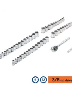 Top 10 👏 Kobalt Mechanics Tool Sets 309-Piece Standard (SAE) and Metric Combination Polished Chrome Mechanics Tool Set (1/4-in; 3/8-in) ✔️ -Kobalt Sales Shop 44194580