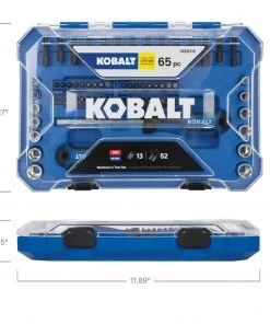 Promo ❤️ Kobalt Mechanics Tool Sets 65-Piece Standard (SAE) and Metric Combination Polished Chrome Mechanics Tool Set 💯 -Kobalt Sales Shop 44487024 scaled