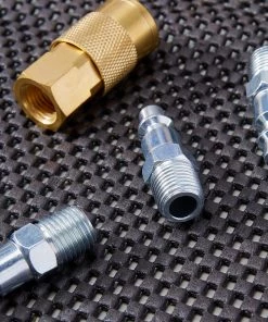 New 🔔 Kobalt Air Compressor Accessories Kobalt 5-Piece 1/4-in Industrial Connect Kit 💯 -Kobalt Sales Shop 44578017