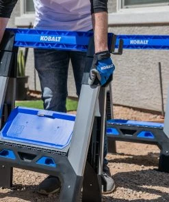 Best reviews of 😀 Kobalt Saw Horses 30.63-in W x 33.5-in H Adjustable Pp and Steel Construction Saw Horse (1000-lb Capacity) ✨ -Kobalt Sales Shop 44628184 scaled