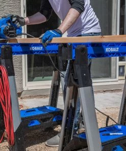 Best reviews of 😀 Kobalt Saw Horses 30.63-in W x 33.5-in H Adjustable Pp and Steel Construction Saw Horse (1000-lb Capacity) ✨ -Kobalt Sales Shop 44628410 scaled