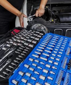 Top 10 👏 Kobalt Mechanics Tool Sets 309-Piece Standard (SAE) and Metric Combination Polished Chrome Mechanics Tool Set (1/4-in; 3/8-in) ✔️ -Kobalt Sales Shop 45006291 scaled