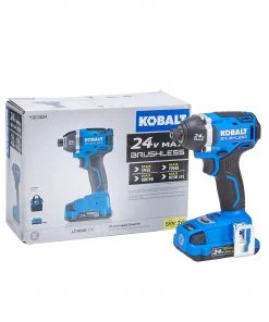 Best Sale 🧨 Kobalt Impact Drivers 24-volt Max Variable Speed Brushless Cordless Impact Driver (1-Battery Included) ❤️ -Kobalt Sales Shop 45231353