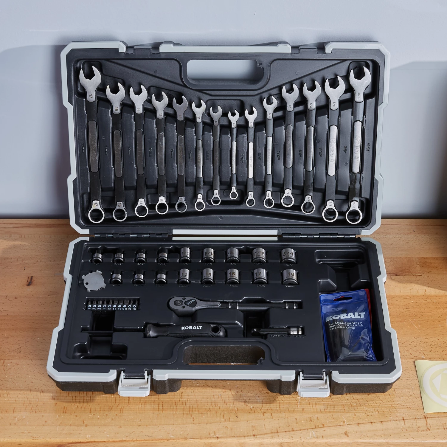 New π Kobalt Mechanics Tool Sets Universal 67-Piece Standard (SAE) and Metric Combination Matte Mechanics Tool Set (3/8-in) β¨ 3 New π Kobalt Mechanics Tool Sets Universal 67-Piece Standard (SAE) and Metric Combination Matte Mechanics Tool Set (3/8-in) β¨ - Image 3