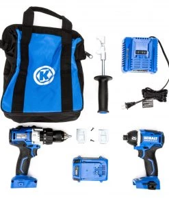 Buy 👏 Kobalt Power Tool Combo Kits 2-Tool 24-Volt Max Brushless Power Tool Combo Kit with Soft Case (1-Battery Included and Charger Included) 🔥 -Kobalt Sales Shop 45403698