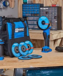 Flash Sale 🎁 Kobalt Angle Grinders 5-in 24-Volt Max Paddle Switch Brushless Cordless Angle Grinder (1-Battery and charger Included) 👍 -Kobalt Sales Shop 45404119