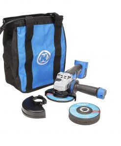 Flash Sale 🎁 Kobalt Angle Grinders 5-in 24-Volt Max Paddle Switch Brushless Cordless Angle Grinder (1-Battery and charger Included) 👍 -Kobalt Sales Shop 45404124
