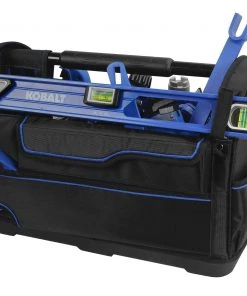 Best deal ✨ Kobalt Tool Bags Plumbing Tool Bag with Caddy Black, Blue Polyester 12.99-in 💯 -Kobalt Sales Shop 45452607 scaled