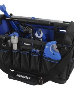 Best deal ✨ Kobalt Tool Bags Plumbing Tool Bag with Caddy Black, Blue Polyester 12.99-in 💯 -Kobalt Sales Shop 45459479 scaled