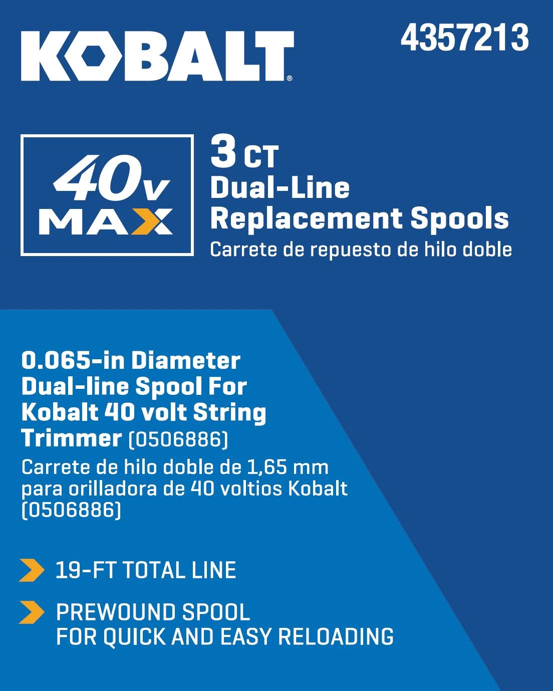 Flash Sale π Kobalt String Trimmer Line 19-ft Spool 0.065-in 40V Spooled Trimmer Line π 4 Flash Sale π Kobalt String Trimmer Line 19-ft Spool 0.065-in 40V Spooled Trimmer Line π - Image 4