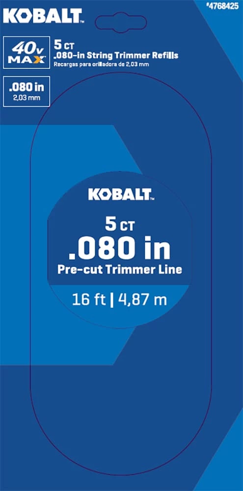 Best deal π Kobalt String Trimmer Line 5-Pack 16-ft Spool 0.08-in Gen4 Pre-cut Trimmer Line π 2 Best deal π Kobalt String Trimmer Line 5-Pack 16-ft Spool 0.08-in Gen4 Pre-cut Trimmer Line π - Image 2