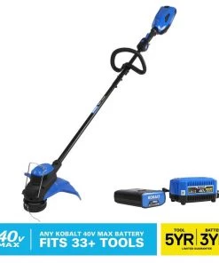 Buy 😍 Kobalt Cordless Electric String Trimmers 40-Volt Max 15-in Straight Cordless String Trimmer (Battery Included) 👍