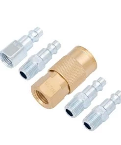 New 🔔 Kobalt Air Compressor Accessories Kobalt 5-Piece 1/4-in Industrial Connect Kit 💯